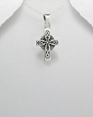 Strieborný prívesok - Keltský kríž 2