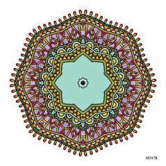 Slnečná nalepovacia mandala - M047