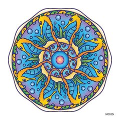 Slnečná nalepovacia zvieracia mandala - M005