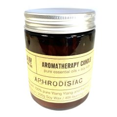 Aromaterapeutická sójová sviečka - Afrodiziakum (ylang ylang a pačuli)