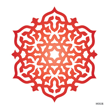 Slnečná nalepovacia mandala - M002 - Priemer: 12 cm