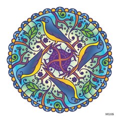 Slnečná nalepovacia zvieracia mandala - M026