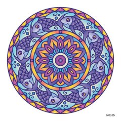 Slnečná nalepovacia zvieracia mandala - M033