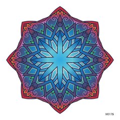 Slnečná nalepovacia mandala - M017