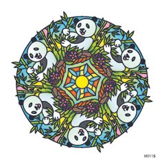 Slnečná nalepovacia zvieracia mandala - M011