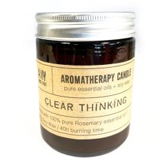 Aromaterapeutická sójová sviečka - Jasné myslenie (rozmarín)