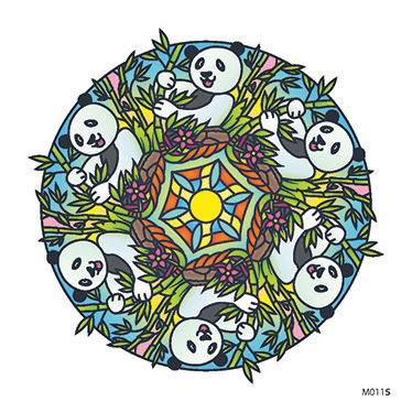 Slnečná nalepovacia zvieracia mandala - M011 - Priemer: 17 cm