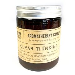 Aromaterapeutická sójová sviečka - Jasné myslenie (rozmarín)