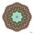 Slnečná nalepovacia mandala - M047