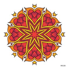 Slnečná nalepovacia mandala - M022