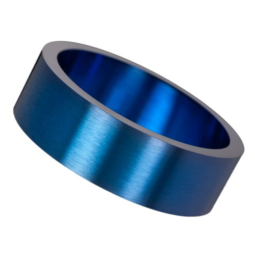 Prsteň z chirurgickej ocele - Modrá laguna - Veľkosť prsteňa: 70