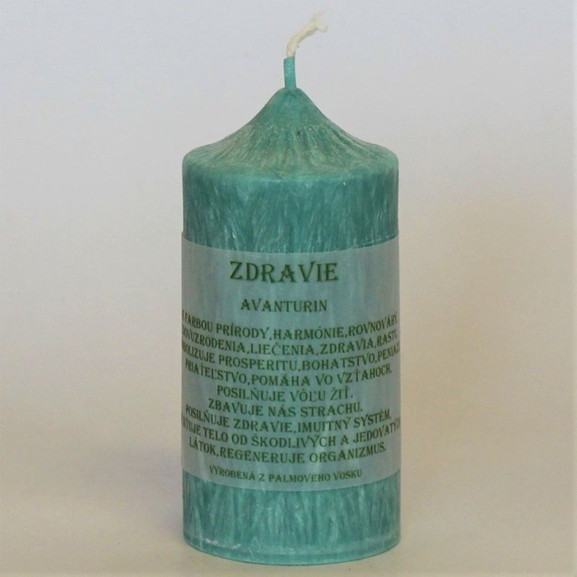 Energetická sviečka - Zdravie - Rozmer: 60x110 mm