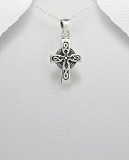 Strieborný prívesok - Keltský kríž 2