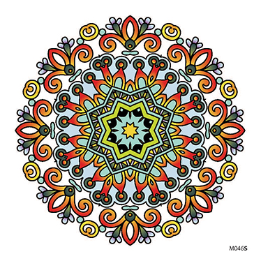 Slnečná nalepovacia mandala - M046 - Priemer: 17 cm