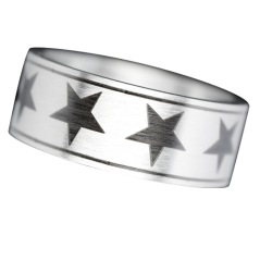 Prsteň z chirurgickej ocele - Star