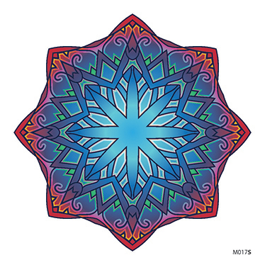 Slnečná nalepovacia mandala - M017