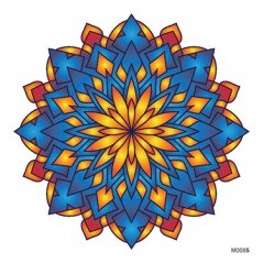Slnečná nalepovacia mandala - M008
